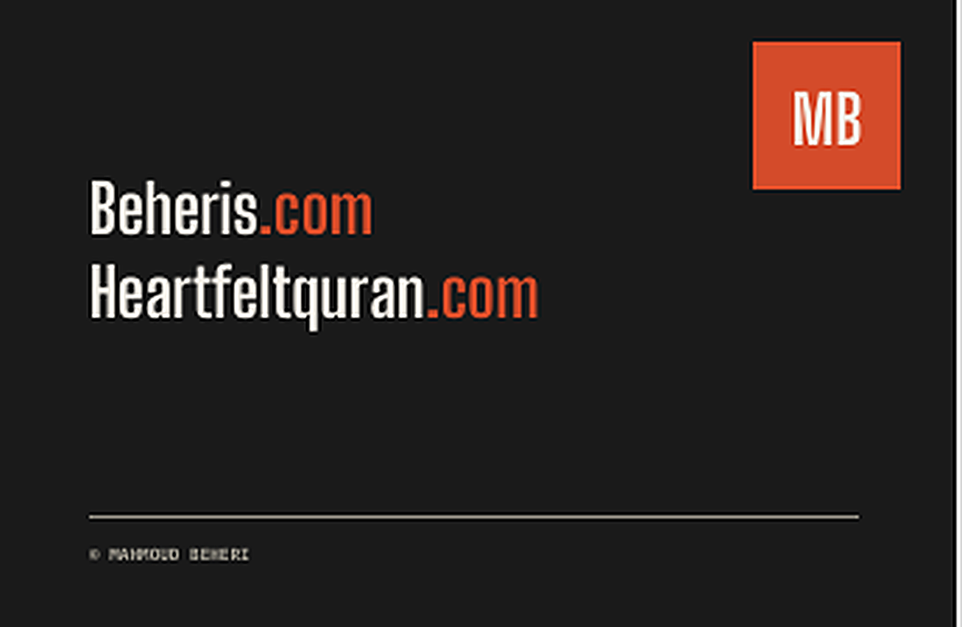 Studio card — dark — Business card by Designhouse