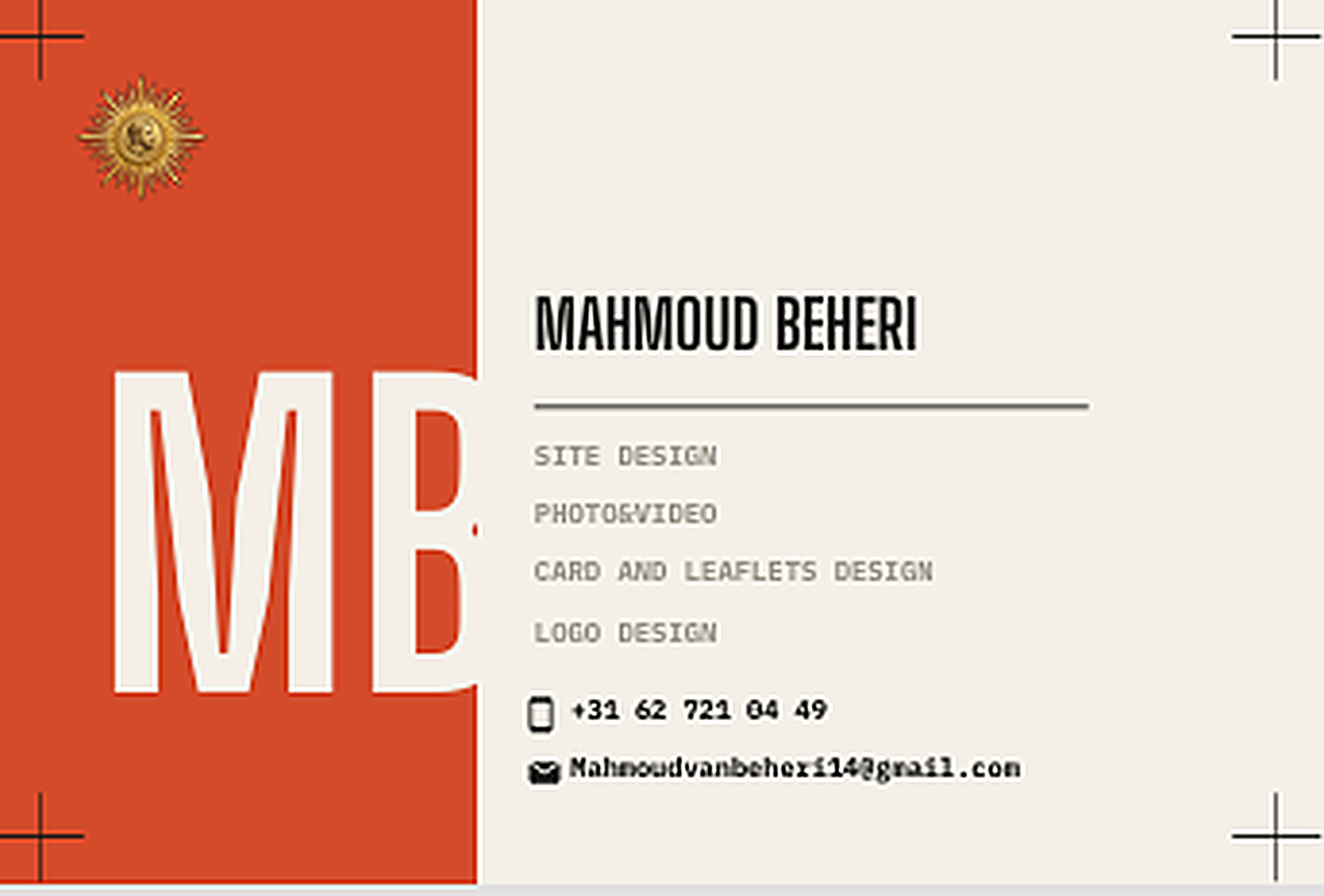 Studio card — light — Business card by Designhouse